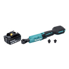 Makita DWR 180 T1 Visseuse à cliquet sans fil 18 V 47,5 Nm 1/4'' 3/8'' + 1x batterie 5,0 Ah - sans chargeur