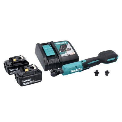 Avvitatore a cricchetto a batteria Makita DWR 180 RG 18 V 47,5 Nm 1/4" 3/8" + 2x batteria ricaricabile 6,0 Ah + caricabatterie