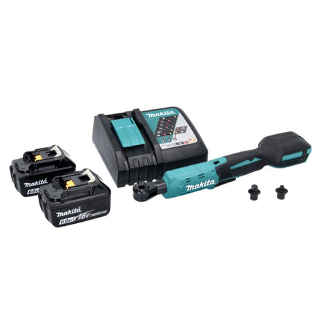 Makita DWR 180 RG Visseuse à cliquet sans fil 18 V 47,5 Nm 1/4'' 3/8'' + 2x batterie 6,0 Ah + chargeur