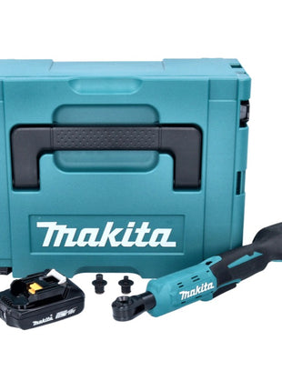 Makita DWR 180 A1J Akku Ratschenschrauber 18 V 47,5 Nm 1/4" 3/8" + 1x Akku 2,0 Ah + Makpac - ohne Ladegerät