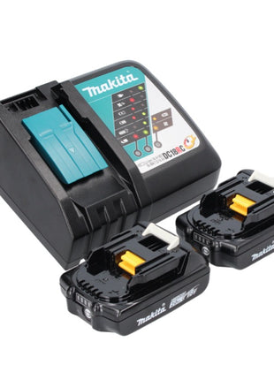 Makita DWR 180 RAJ Visseuse à cliquet sans fil 18 V 47,5 Nm 1/4'' 3/8'' + 2x batterie 2,0 Ah + chargeur + Makpac