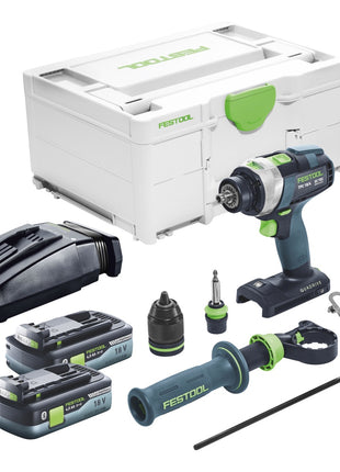 Festool TPC 18/4 I-Basic Akku Schlagbohrschrauber 18 V 75 Nm Brushless + 2x Akku 4,0 Ah + Ladegerät + Systainer - Toolbrothers