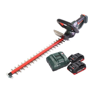 Metabo HS 18 LTX 65 Akku Heckenschere 18 V 63 cm + 2x Akku 4,0 Ah + Ladegerät