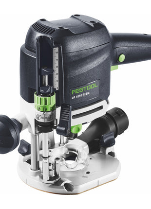 Festool OF 1010 REBQ-Set+Box Oberfräse 1010 W 55 mm Hub ( 577186 ) + 10 tlg. Fräser Set + Führungsschiene + Systainer - Toolbrothers