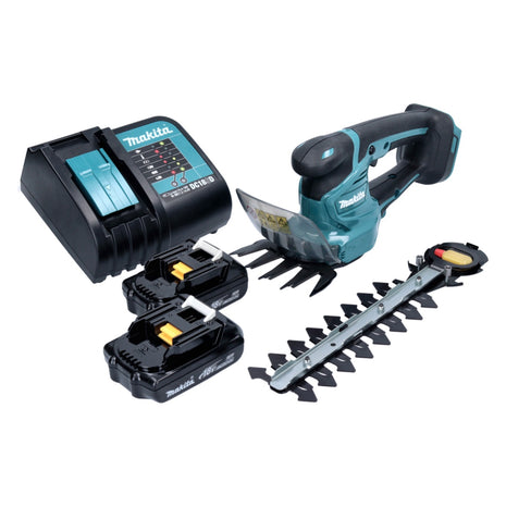 Makita DUM 111 RAX cortacésped a batería cortasetos 18 V + 2x baterías 2,0 Ah + cargador