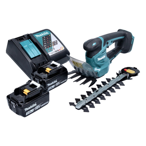 Akumulatorowe nożyce do trawy Makita DUM 111 RFX 18 V + 2x akumulator 3,0 Ah + ładowarka