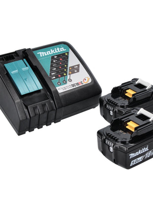 Cisaille à gazon sans fil Makita DUM 111 RT2X, cisaille à arbustes 18 V + 2 batteries 5,0 Ah + chargeur