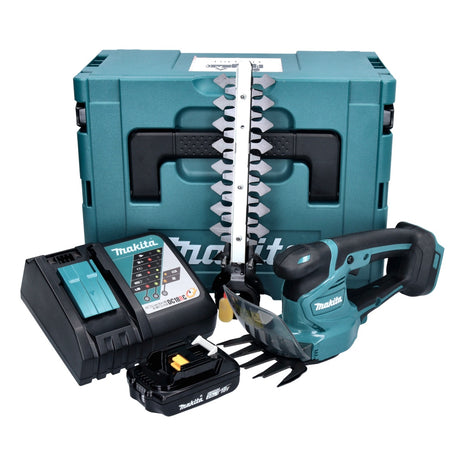 Makita DUM 111 RA1XJ cortacésped a batería cortasetos 18 V + 1x batería 2,0 Ah + cargador + Makpac