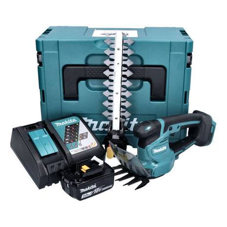 Makita DUM 111 RF1XJ cortacésped a batería cortasetos 18 V + 1x batería 3,0 Ah + cargador + Makpac