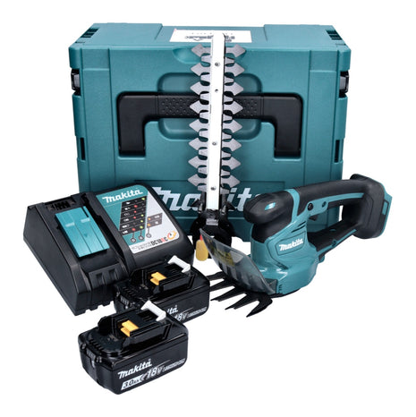 Makita DUM 111 RFXJ cortacésped a batería cortasetos 18 V + 2x baterías 3,0 Ah + cargador + Makpac