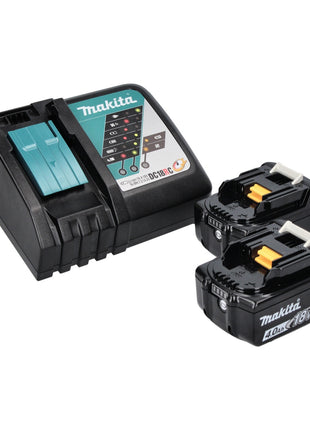 Cisaille à gazon sans fil Makita DUM 111 RMXJ 18 V + 2 batteries 4,0 Ah + chargeur + Makpac