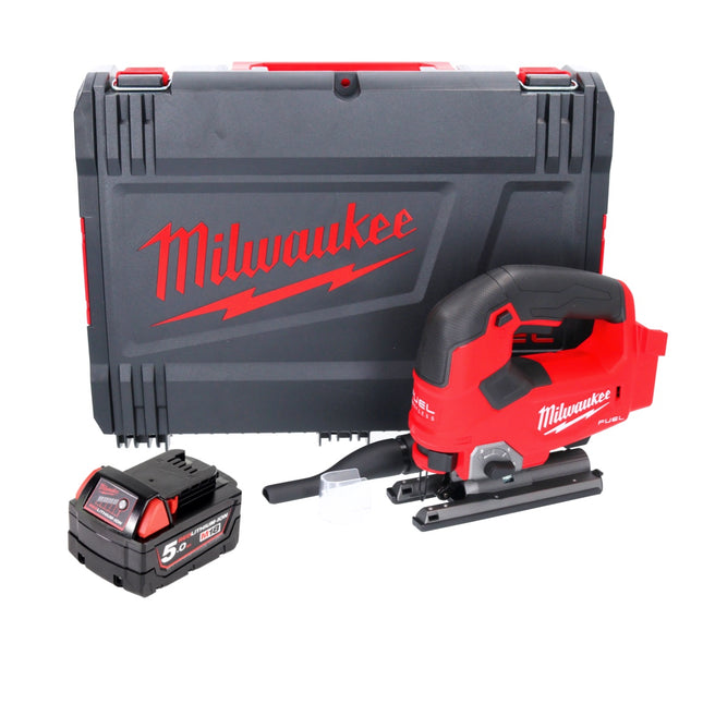 Milwaukee M18 FJS-501X cordless jigsaw 18 V 25 mm stroke brushless + 1x battery 5.0 Ah + HD box - without charger
