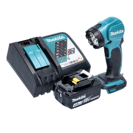 Makita DEADML 815 RM1 Lampada portatile a batteria LED 14,4 - 18 V 160 lm + 1x batteria ricaricabile 4,0 Ah + caricatore