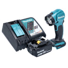 Makita DEADML815RG1 Lampe portative sans fil LED 160 lm 14,4 - 18V + 1x Batterie 6,0Ah + Chargeur