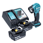 Makita DEADML815RG Lampe portative sans fil LED 160 lm 14,4 - 18V + 2x Batteries 6,0Ah + Chargeur