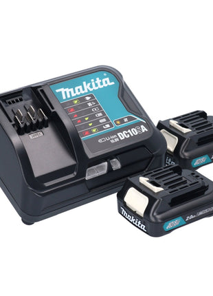 Makita DF 332 DSAE Akku Bohrschrauber 12 V 35 Nm Brushless + 2x Akku 10,8 V 2,0 Ah + Ladegerät + Koffer