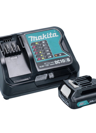 Makita DF 333 DSAP1 perceuse-visseuse sans fil 12 V 30 Nm rose + 1x batterie 2,0 Ah + chargeur + sac