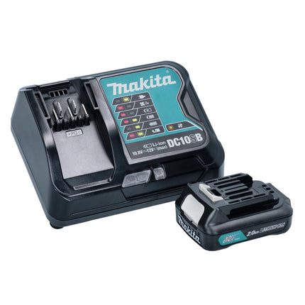 Makita DF 333 DSAP1 Akku Bohrschrauber 12 V 30 Nm pink + 1x Akku 2,0 Ah + Ladegerät + Tasche