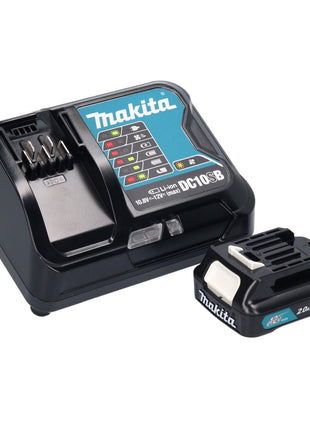 Aspirador de batería Makita CL 108 FDSAP 12 V 0,6 L rosa + 1x batería 2,0 Ah + cargador