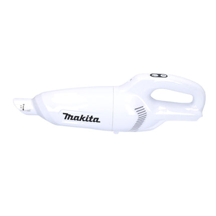 Aspirador de batería Makita CL 108 FDSAW 12 V 0,6 L blanco + 1x batería 2,0 Ah + cargador