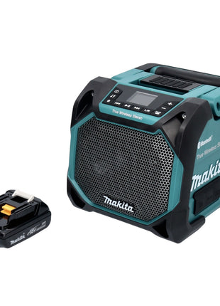 Makita DMR 203 A1 Bluetooth Lautsprecher 12 V 18 V IP64 + 1x Akku 2,0 Ah - ohne Ladegerät