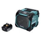 Makita DMR 203 F1 Bluetooth speaker 12 V 18 V IP64 + 1x rechargeable battery 3.0 Ah - without charger