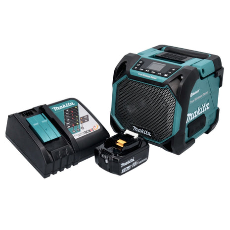 Makita DMR 203 RF1 Haut-parleur Bluetooth sans fil 12 V 18 V IP64 + 1x Batterie 3,0 Ah + Chargeur