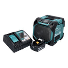 Makita DMR 203 RM1 Altavoz Bluetooth 12 V 18 V IP64 + 1x batería recargable 4,0 Ah + cargador