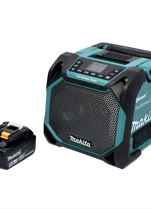 Makita DMR 203 T1 Bluetooth Lautsprecher 12 V 18 V IP64 + 1x Akku 5,0 Ah - ohne Ladegerät