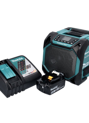 Makita DMR 203 RT1 Bluetooth Lautsprecher 12 V 18 V IP64 + 1x Akku 5,0 Ah + Ladegerät