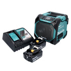 Makita DMR 203 RG Altavoz Bluetooth 12 V 18 V IP64 + 2x baterías 6,0 Ah + cargador