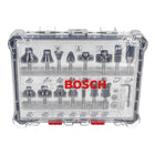 Bosch Mixed Fräser Set 15 tlg. 6 mm Schaft ( 2607017471 ) für Oberfräsen