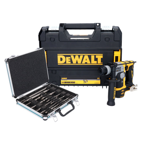 DeWalt DCH 172 NT Akku Bohrhammer 18 V 1,4 J SDS plus Brushless + 13 tlg. Bohrer und Meißel Set + TSTAK - ohne Akku, ohne Ladegerät