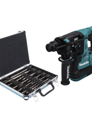 Makita HR 003 GZ Akku Kombihammer 40 V max. 2,8 J SDS plus Brushless + 13 tlg. Bohrer und Meißel Set - ohne Akku, ohne Ladegerät