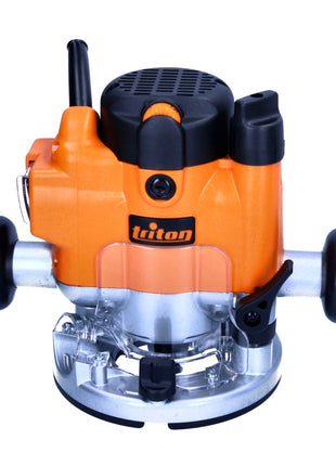 Triton JOF001 Oberfräse 1010 Watt 59 mm Hub + Anschlag + 15 tlg. Fräser Set