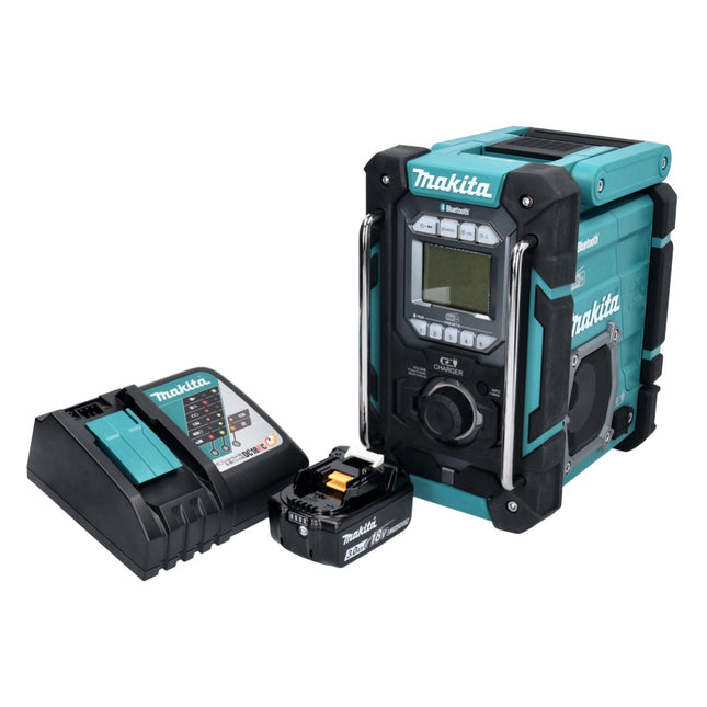 Radio de obra sin cable Makita DMR 301 RF1 12 V máx. - 18 V DAB / DAB+ / Bluetooth + 1x batería recargable 3,0 Ah + cargador