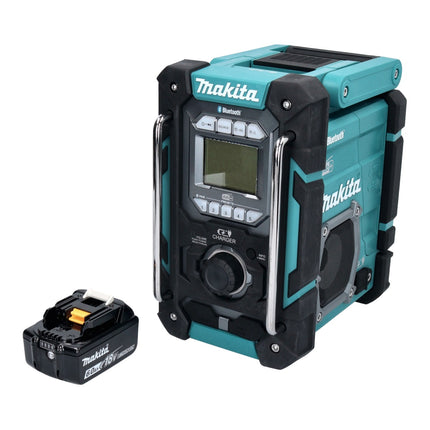 Radio de obra sin cable Makita DMR 301 G1 12 V máx. - 18 V DAB / DAB+ / Bluetooth + 1x batería recargable 6,0 Ah - sin cargador