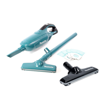 Aspirador inalámbrico Makita DCL 182 Z 18 V + boquilla para suelos de alfombras - sin batería, sin cargador
