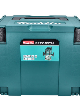 Makita RP 2303 FCXJ Oberfräse 2100 Watt 70 mm Hub + Anschlag + Makpac