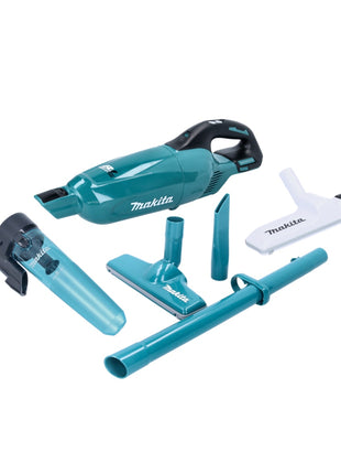 Makita DCL 281 FZ Akku Staubsauger 18 V Brushless + Zyklon Abscheidervorsatz + Umschalt Bodendüse - ohne Akku, ohne Ladegerät - Toolbrothers