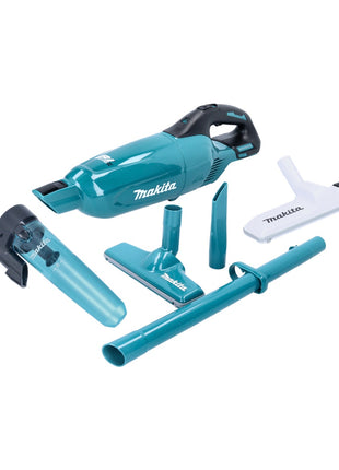 Makita DCL 280 FZ Akku Staubsauger 18 V Brushless + Zyklon Abscheidervorsatz + Umschalt Bodendüse - ohne Akku, ohne Ladegerät