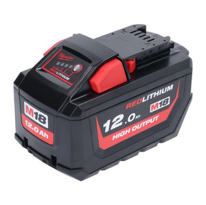 Milwaukee M18 HB12 High Output 18 V 12,0 Ah / 12000 mAh Li-Ion Akku ( 4932464260 ) mit Ladestandsanzeige
