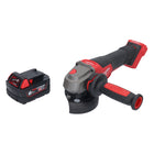 Amoladora angular a batería Milwaukee M18 FSAGV115XPDB-601 18 V 115 mm sin escobillas + 1x batería 6,0 Ah - sin cargador