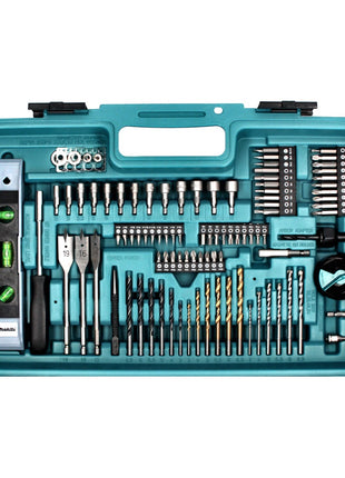 Taladro percutor inalámbrico Makita DHP 456 SA2X5 18 V 50 Nm + 2x baterías 2,0 Ah + cargador + set de accesorios 101 piezas + estuche