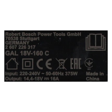Bosch GAL 18V-160 C Cargador profesional 14,4 - 18 V 16 A (1600A019S5)