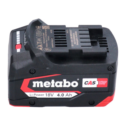 Metabo Set de base 2x bloc batterie Li-Power 18 V 4,0 Ah CAS Li-Ion + chargeur ASC 55 + metaBOX ( 685064000 )
