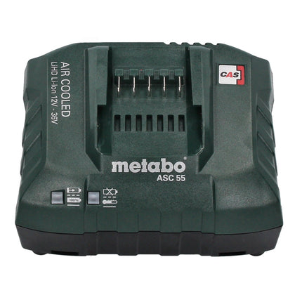 Metabo Set de base 2x bloc batterie Li-Power 18 V 4,0 Ah CAS Li-Ion + chargeur ASC 55 + metaBOX ( 685064000 )