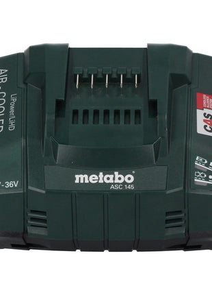 Metabo Basis Set 2x LiHD Akkupack 18 V 5,5 Ah Li-Ion Akku CAS System ( 685122380 ) + ASC 145 Ladegerät AIR COOLED - Toolbrothers