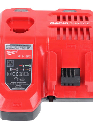 Milwaukee M18 NRG-304 Akku Starter Set High Output 4x 18 V 3,0 Ah / 3000 mAh Li-Ion Akku ( 4x 4932471069 ) + M12-18FC Ladegerät ( 4932451079 ) - Toolbrothers