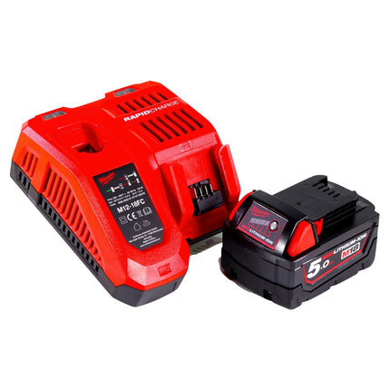 Milwaukee M18 FIW2F12-501X cordless impact wrench 18 V 339 Nm 1/2" brushless + 1x rechargeable battery 5.0 Ah + charger + HD box